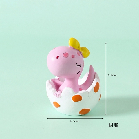 ไดโนเสาร์พลาสติกไข่สีชมพู
