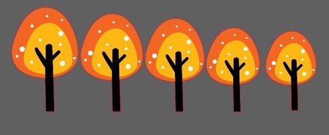 ชุดคอมโบลายจุดสีส้มและสีเหลืองใหม่ 12 ชิ้น