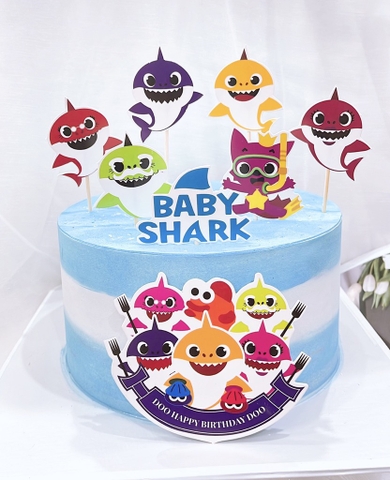 ชุดกระดาษ BABY SHARK 2 ชุดพร้อมพอร์ต HPBD