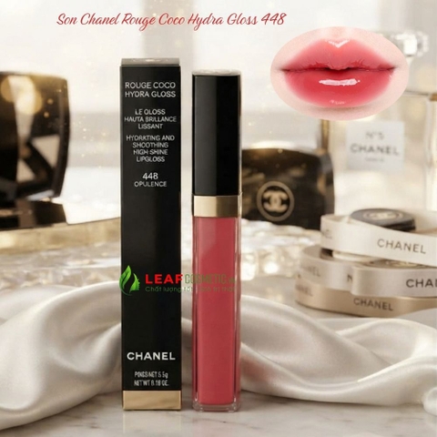 Son Bóng Chanel Rouge Coco Hydra Gloss 448 Opulence – Màu Đỏ Berry