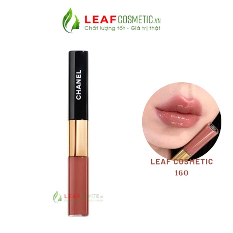 Son Kem Hai Đầu Chanel Le Rouge Duo Ultra Tenue 160 Twist – Màu Hồng Nude
