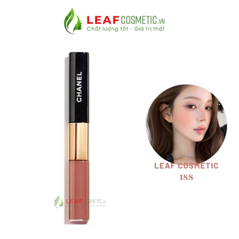 Son Kem Hai Đầu Chanel Le Rouge Duo Ultra Tenue 188 Caramel Beige – Màu Cam Sữa