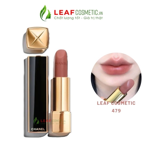 Son Thỏi Chanel Rouge Allure Velvet Limited Edition 479 Crush - Màu Hồng Nâu (Vỏ Đen)