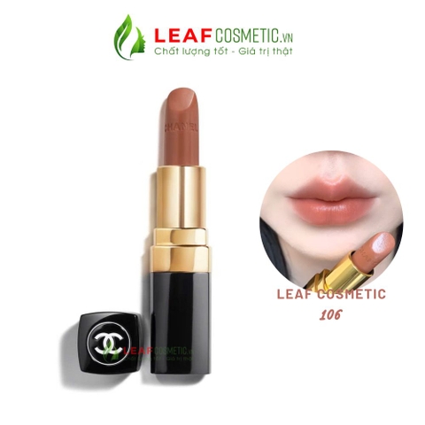 Son Chanel Rouge Coco Longwear Satin Lipstick 106 Désir – Màu Cam Nude Ấm