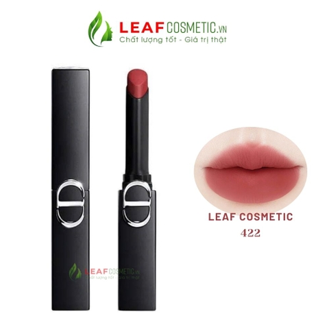 Son Thỏi Lì Rouge Dior On Stage Matte 422 Rosewood Glam (Dior Chân Dài) – Màu Đỏ Hồng Đất.