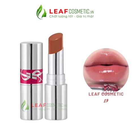 Son Dưỡng YSL Candy Glaze 19 Salted Caramel - Màu Nâu Caramel (Mini)