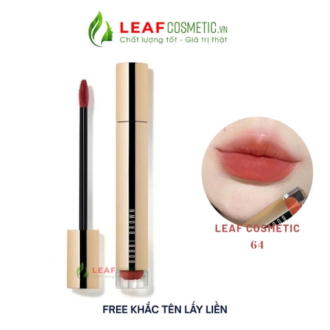 Son Kem Lì Bobbi Brown Luxe Matte Liquid Lipstick 64 Afternoon Tea – Màu Cam Nâu Trà Sữa