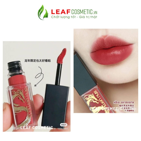 Son Kem Shu Uemura Rouge Unlimited Kinu Cream Limited Edition KC RD 177 – Màu Đỏ Gạch (Phiên Bản Vỏ Rồng)