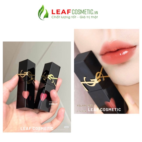 Son Kem YSL Vinyl Cream Lip Stain 446 Psychedelic Chili – Màu Nude Trà Sữa