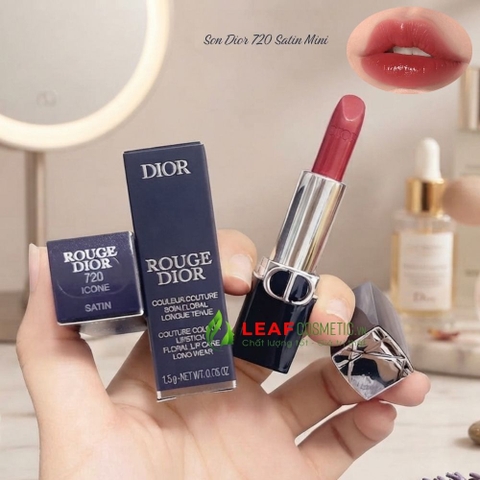 Son Thỏi Rouge Dior Satin 720 Icone Mini 1.5g – Màu Hồng Nâu Đất