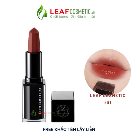 Son Thỏi Shu Uemura Rouge Unlimited Kinu Satin KS BR 761 – Màu Cam Đất