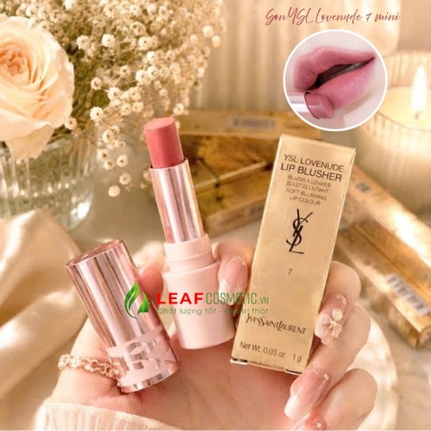 Son Thỏi YSL Lovenude Lip Blusher 07 - Màu Hồng Nude Đất (Mini)