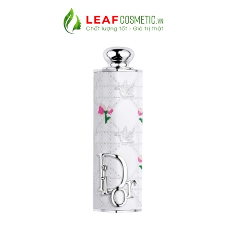 Vỏ Son Dior Addict Case Flowery Cannage Limited - Màu Trắng Họa Tiết