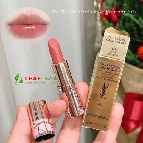 Son Dưỡng YSL Loveshine Candy Glow 44B Nude Lavalliere - Hồng Nude (Mini)