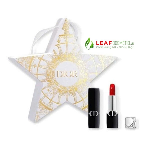 Set Son Thỏi Dior Rouge Velvet 999 - Ngôi sao (Valentine's Limited Edition)