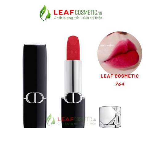Son Dior 764 Rouge Gipsy – Đỏ Hồng Velvet Finish MỚI NHẤT
