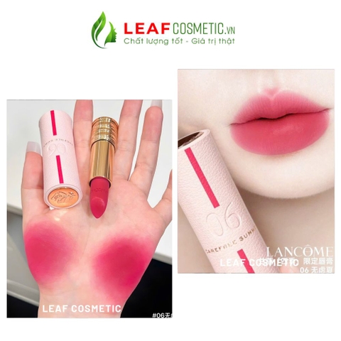 Son Lancome L'Absolu Rouge Drama Matte 06 Carefree Summer - Hồng Sen (Phiên bản Limited 2025)