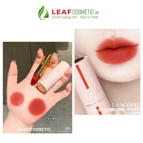 Son Lancome L'Absolu Rouge Drama Matte 196 French Touch - Cam Đỏ (Phiên bản Limited 2025 )