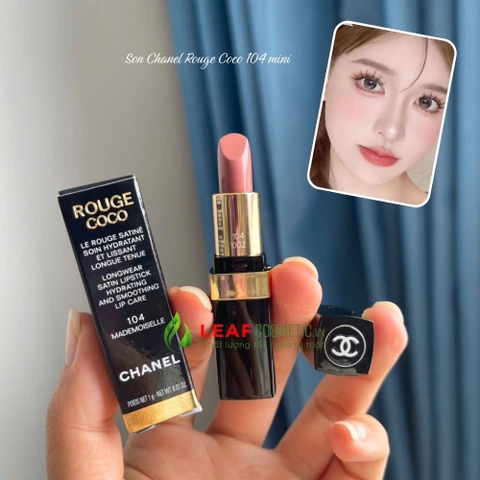 Son CHANEL Rouge Coco 104 Mademoiselle Mini - Hồng Đất Nude