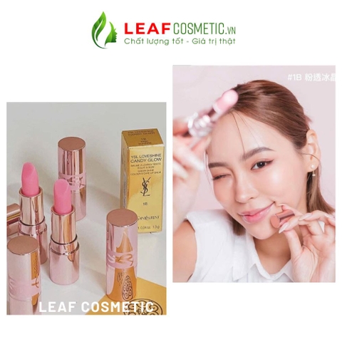 Son Dưỡng YSL 1B Pink Sunrise (Mini) - Hồng Trong Suốt