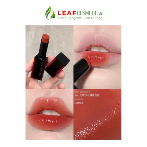 Son Thỏi Shu Uemura AL OR 595 - Đỏ Cam