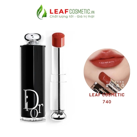 Son Thỏi Dior Addict Hydrating Shine 740 Saddle - Đỏ Gạch