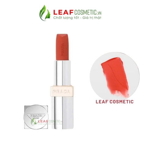 Son Thỏi Prada Monochrome Hyper Matte Lipstick 077 Arancio - Cam Cháy
