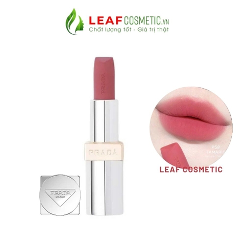 Son Thỏi Prada Monochrome Hyper Matte Lipstick P58 Tamaris - Hồng Đất