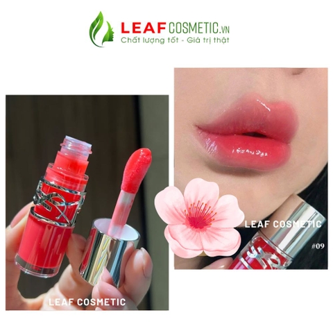 Son YSL Loveshine Plumping Lip Oil Gloss 09 Cherry Flash - Đỏ Cherry