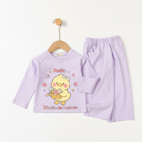 Bộ cotton trẻ em - bé gái ĐG003 1/7
