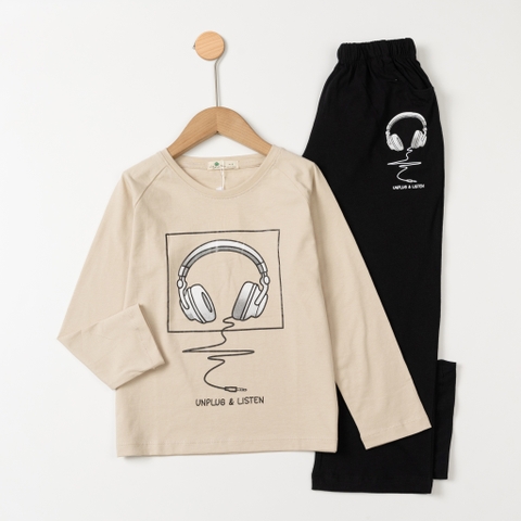 Bộ cotton trẻ em - bé trai ĐB002 8/16