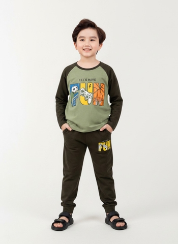 Bộ cotton TE-bé trai ĐB002 6/14