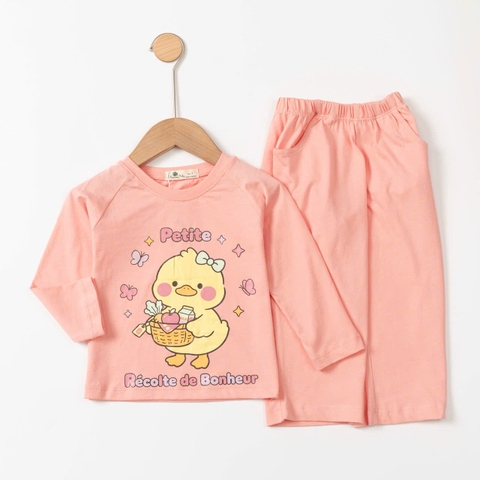 Bộ cotton trẻ em - bé gái ĐG003 1/7
