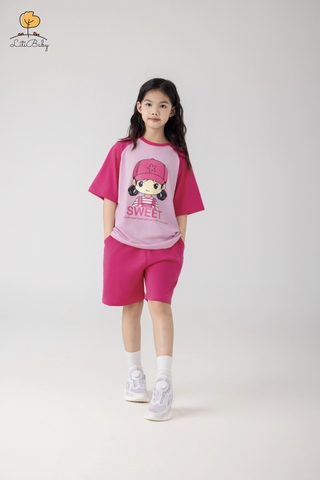H523 Bộ cotton BG ngắn tay phối 10/16