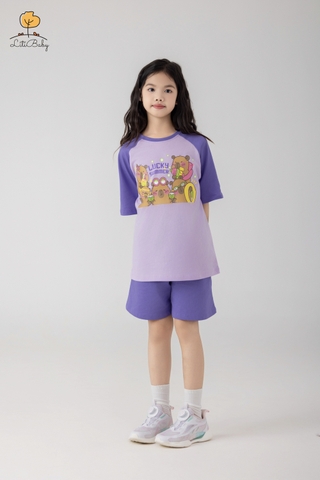 H523 Bộ cotton BG ngắn tay phối 10/16