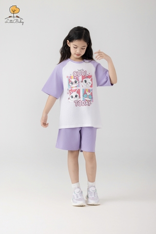 H523 Bộ cotton BG ngắn tay phối 10/16
