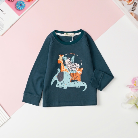 Áo Bé trai cotton thu đông in hình size 2/8T x24