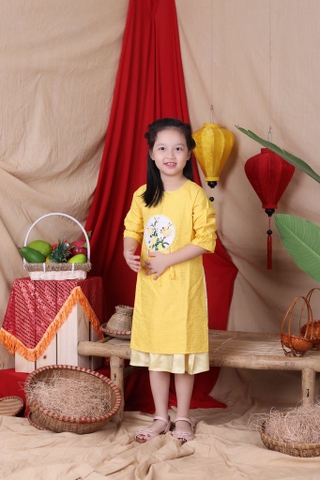 Áo dài đính hoa size 7/12 x20