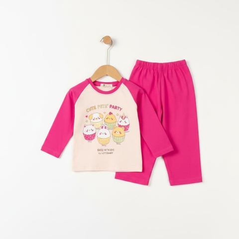 Bộ cotton trẻ em - bé gái ĐG003 2/10