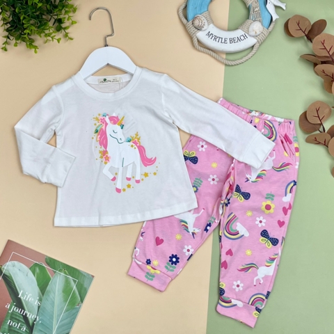 Bộ cotton thu đông BG phối hính 6/10