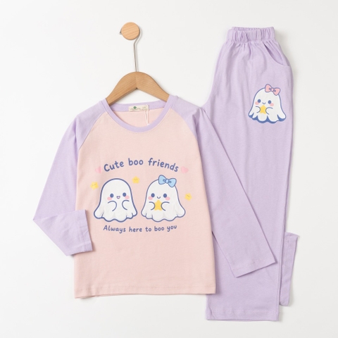Bộ cotton trẻ em - bé gái ĐG001 8/14