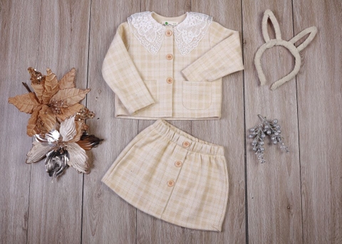 Aome - Set váy áo dạ ngắn tay Tweed Set - Đồ bộ, pijama nữ mặc nhà |  ThờiTrangNữ.vn