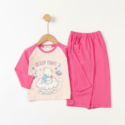 Bộ cotton trẻ em - bé gái ĐG003 2/10