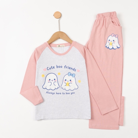 Bộ cotton trẻ em - bé gái ĐG001 8/14