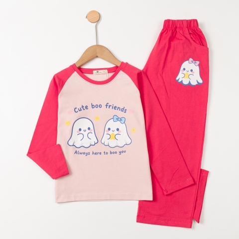 Bộ cotton trẻ em - bé gái ĐG001 8/14