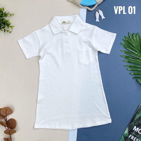 Váy Polo BG ngắn tay 1 túi 10/16