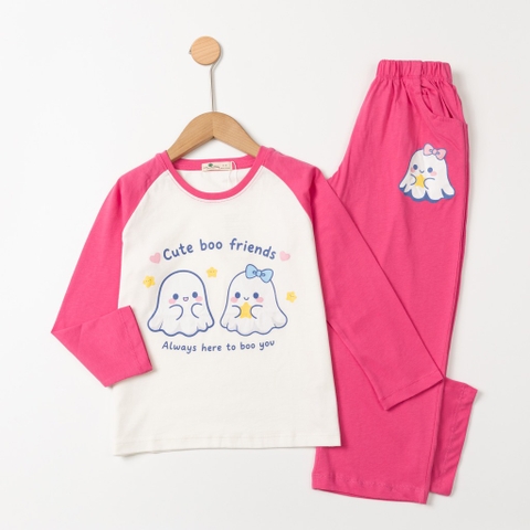 Bộ cotton trẻ em - bé gái ĐG001 8/14