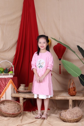 Áo dài đính hoa size 7/12 x20