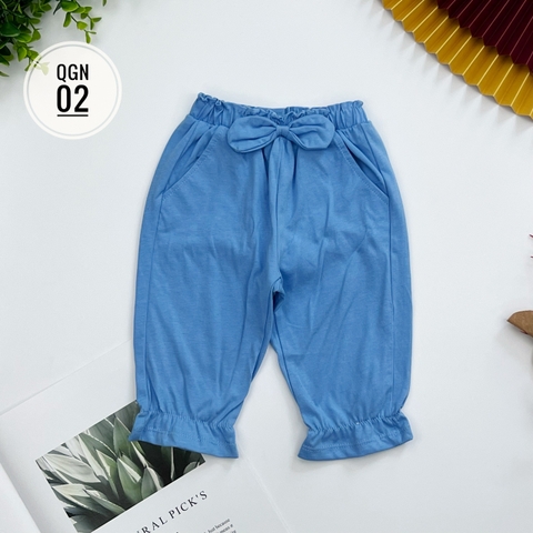 Quần bé gái thu đông nơ bo gấu 1/7T