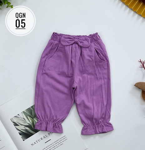 Quần bé gái thu đông nơ bo gấu 1/7T